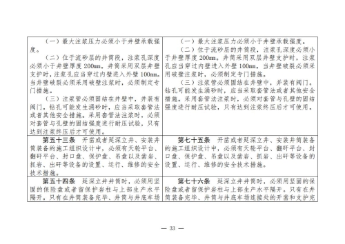 煤矿安全规程2025版新旧对照表_33