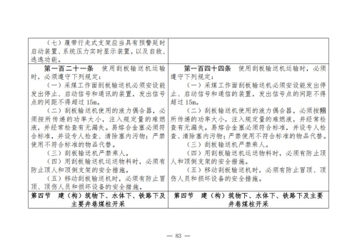 煤矿安全规程2025版新旧对照表_83