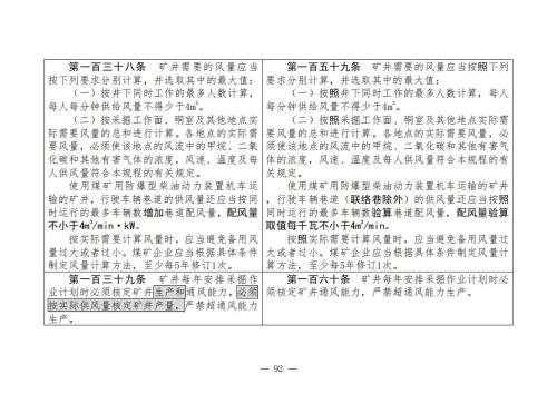 煤矿安全规程2025版新旧对照表_92