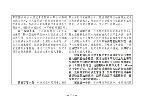 煤矿安全规程2025版新旧对照表_174