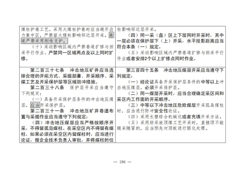 煤矿安全规程2025版新旧对照表_196