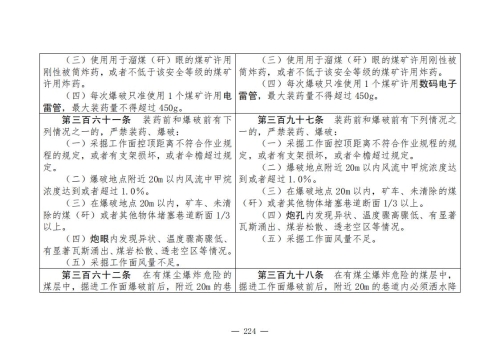 煤矿安全规程2025版新旧对照表_224