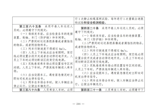 煤矿安全规程2025版新旧对照表_244