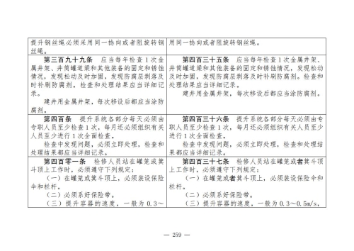 煤矿安全规程2025版新旧对照表_259